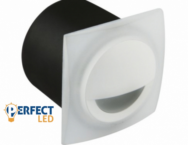 Strühm Kami négyzet alakú natúr fehér fehér beltéri LED-es lépcső világítás