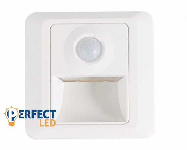 Strühm Kristal Led süllyesztett fehér beltéri LED-es lépcsővilágítás mozgásérzékelős