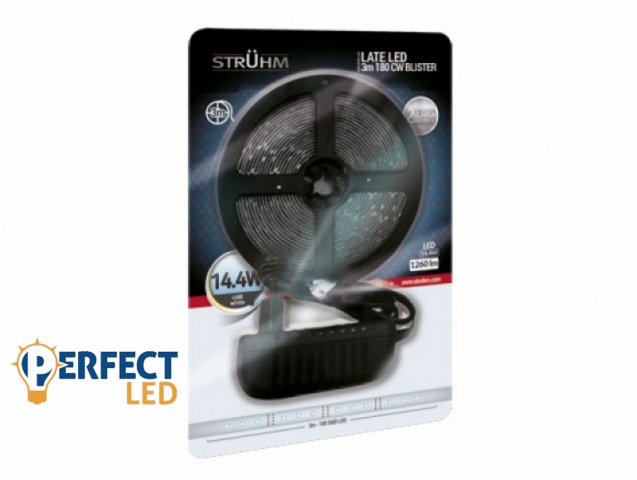 Strühm Late Led beltéri hideg fehér 60 Led/méteres led szalag szett/3 méter