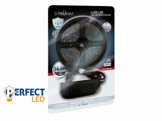 Strühm Late Led vízálló hideg fehér 60 Led/méteres led szalag szett/3 méter