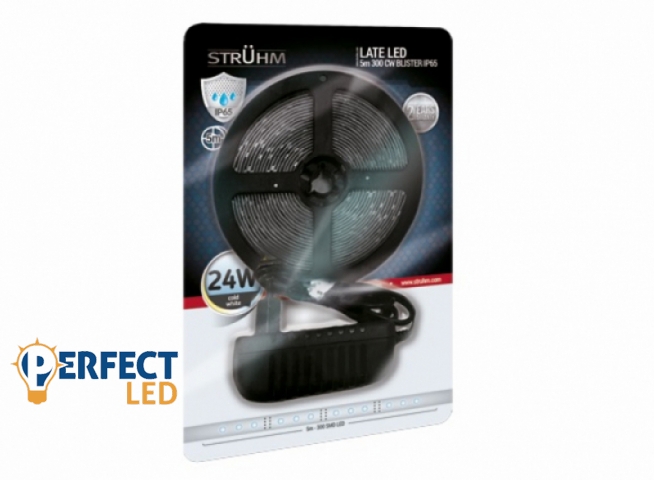 Strühm Late Led vízálló hideg fehér 60 Led/méteres led szalag szett/5 méter