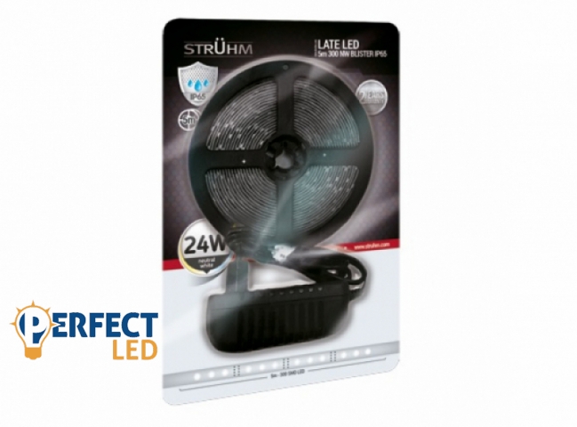 Strühm Late Led vízálló natúr fehér 60 Led/méteres led szalag szett/5 méter