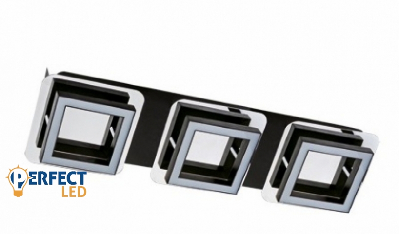 Strühm Likya Led króm/wenge 3-as mennyezeti lámpa