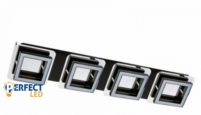 Strühm Likya Led króm/wenge 4-es mennyezeti lámpa
