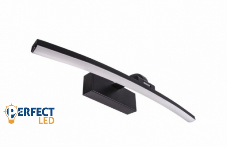 Strühm Mamba Led 8w-os 400 mm-es natúr fehér fekete tükör feletti lámpa