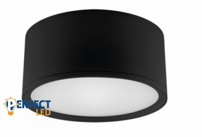 Strühm Rolen 15 W-os ø150 mm fekete színű kerek natúr fehér mennyezeti lámpa IP20-as védettségű