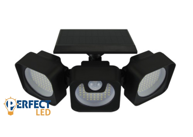 Strühm Siren 7 W-os LED napelemes reflektor beépített mozgásérzékelővel