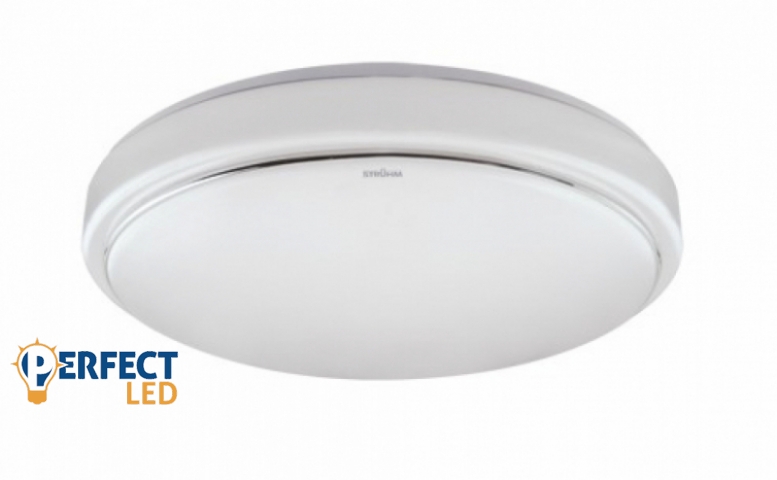 Strühm Sola 12 W-os ø260 mm kerek natúr fehér mennyezeti lámpa IP44-es védettségű