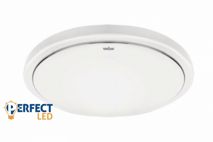 Strühm Sola Slim 14 W-os ø260 mm kerek natúr fehér mennyezeti lámpa IP44-es védettségű