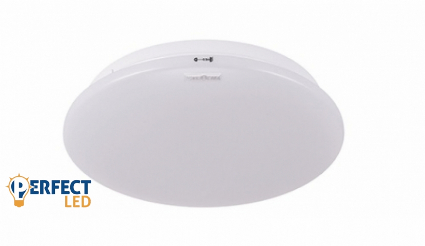 Strühm Uran 12 W-os ø260 mm kerek natúr fehér mennyezeti lámpa IP44-es védettségű