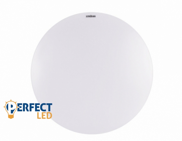 Strühm Uran 18 W-os ø330 mm kerek natúr fehér mennyezeti lámpa IP44-es védettségű