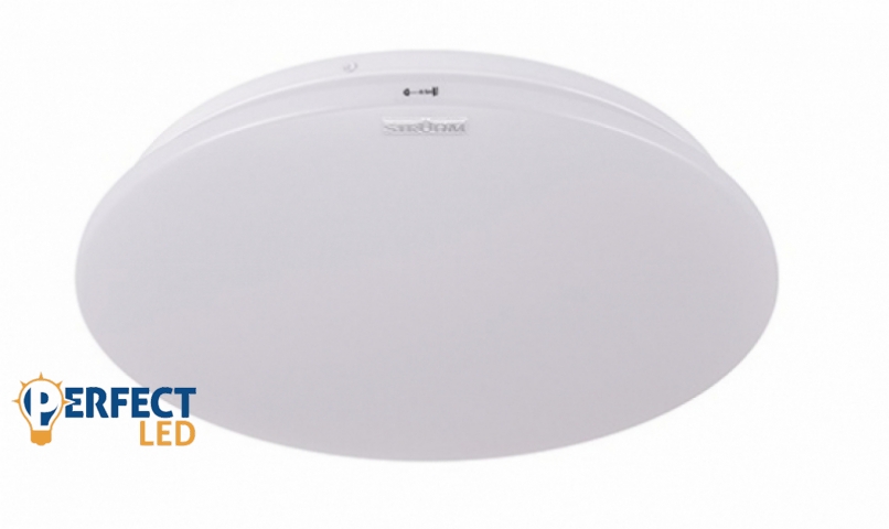 Strühm Uran 24 W-os ø380 mm kerek natúr fehér mennyezeti lámpa IP44-es védettségű