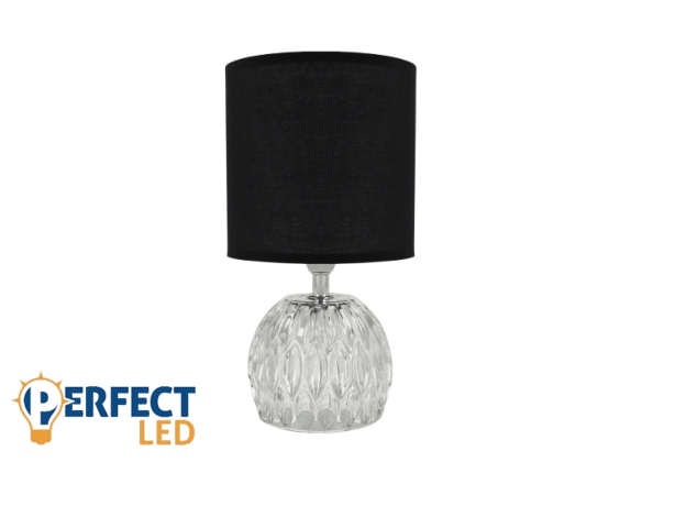 Strühm Zefir fekete színű asztali lámpa E14-es foglalattal