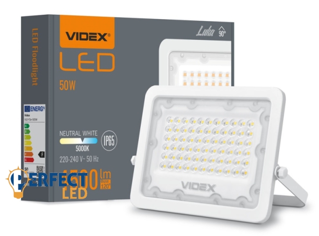 Videx Luka 50 W-os natúrfehér LED reflektor