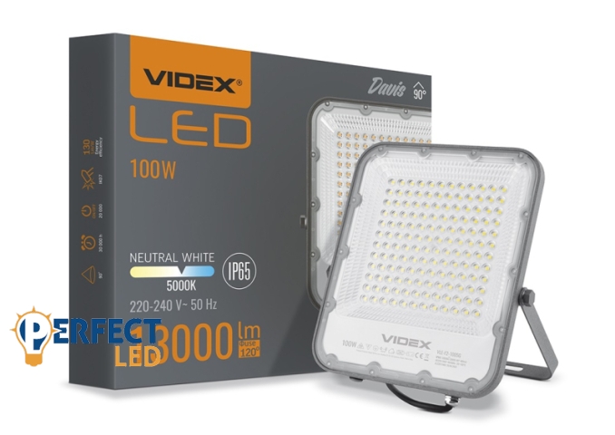 Videx Davis 100 W-os 5000K 13 000lm LED reflektor