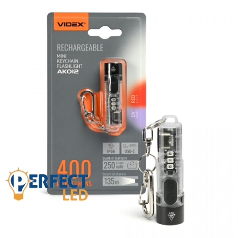 VIDEX VLF-AK012 Mini LED Zseblámpa 400Lm 5000K