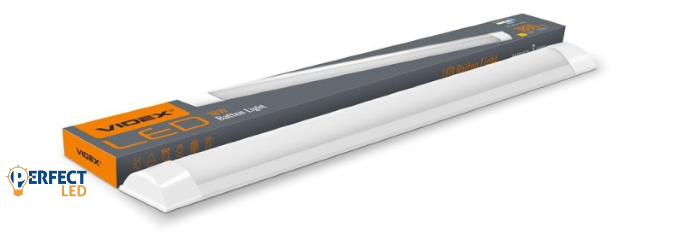 Videx Batten Led 18 W-os falon kívüli fehér lámpa IP20-as védettséggel