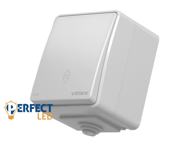 Videx Binera szürke színű falon kívüli vízmentes váltókapcsoló (106) (10/100)