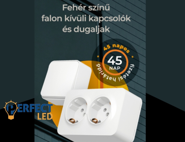 Videx Binera fehér falon kívüli kapcsolók és dugaljak csomagajánlat