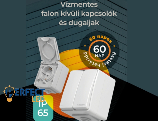 Videx Binera vízmentes falon kívüli kapcsolók és dugaljak csomagajánlat