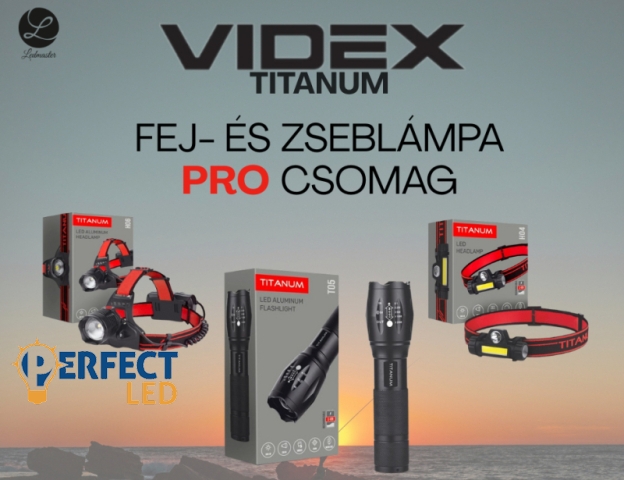 Videx Fej- és Zseblámpa Pro Csomag