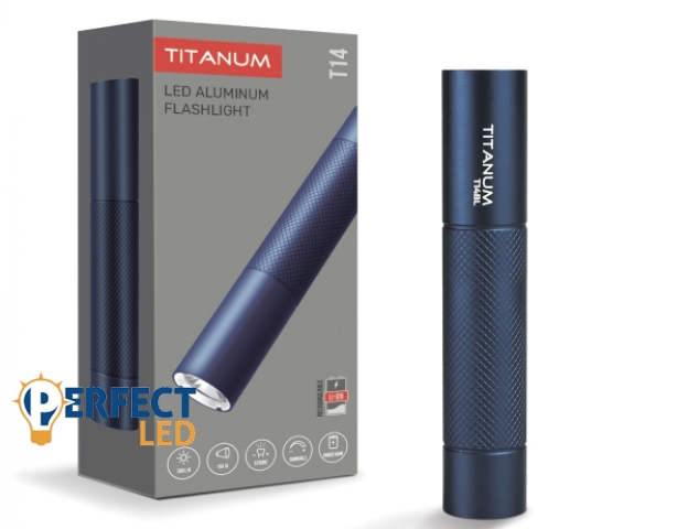 Videx TITANUM hordozható LED zseblámpa 5000K 300lm TLF-T14BL