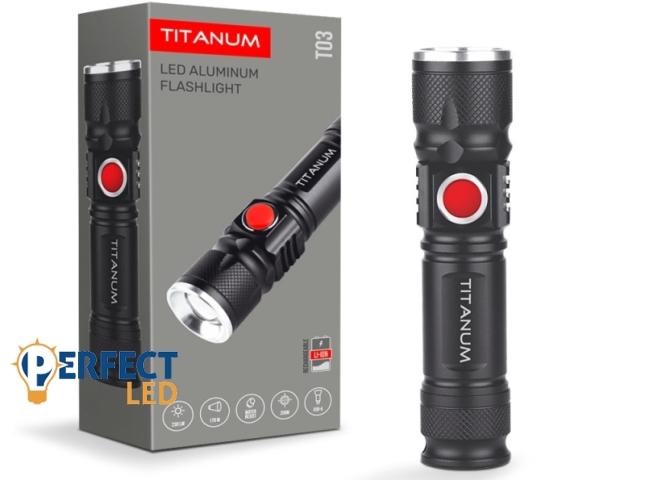 Videx TITANUM hordozható LED zseblámpa 6500K 230lm TLF-T03