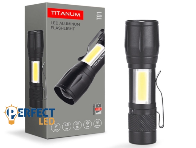Videx TITANUM hordozható LED zseblámpa 6500K 120lm TLF-T01