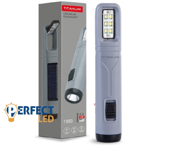 Videx TITANUM napelemes hordozható LED zseblámpa 5500K 50lm TLF-T10SO