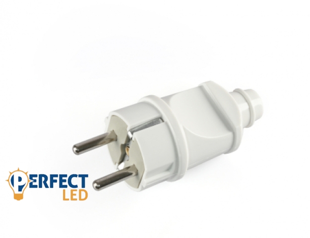 Videx Titanum fehér színű földelt dugvilla 16A (25/300)